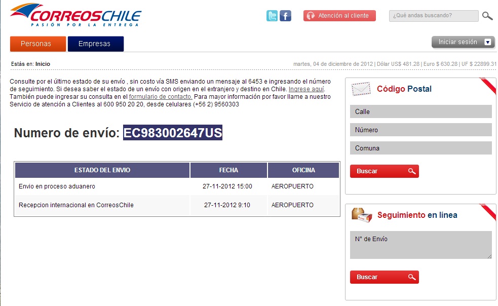 Dating chile reclamos