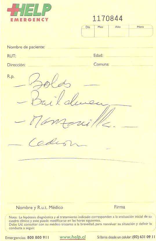 receta de doctor