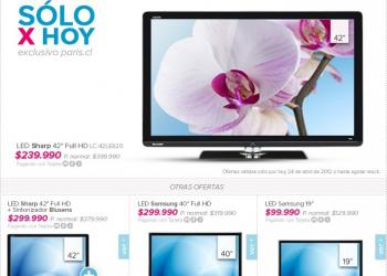 almacenes paris - ofertas "sólo por hoy", seducción y decepción? almacenes paris - ofertas "sólo por hoy", seducción y decepción?