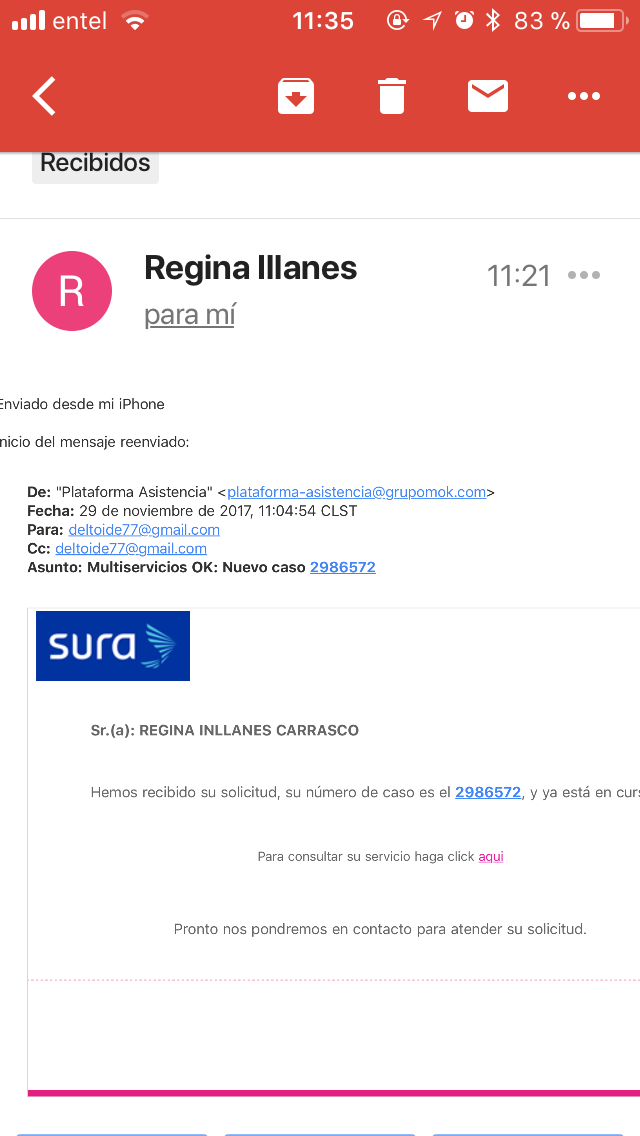 sura - no responden a siniestro