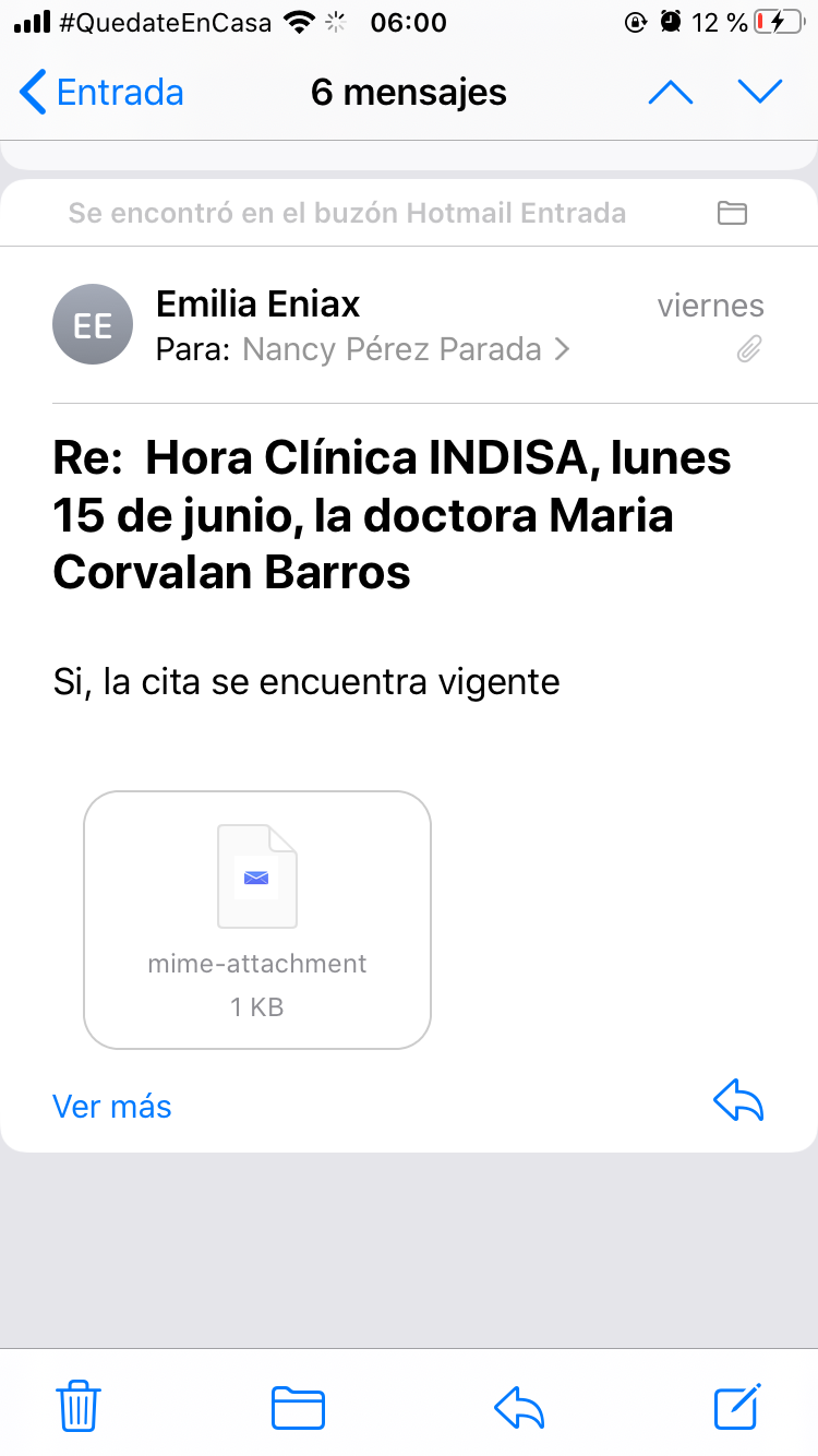 Clinica indisa - Inasistencia del doctor