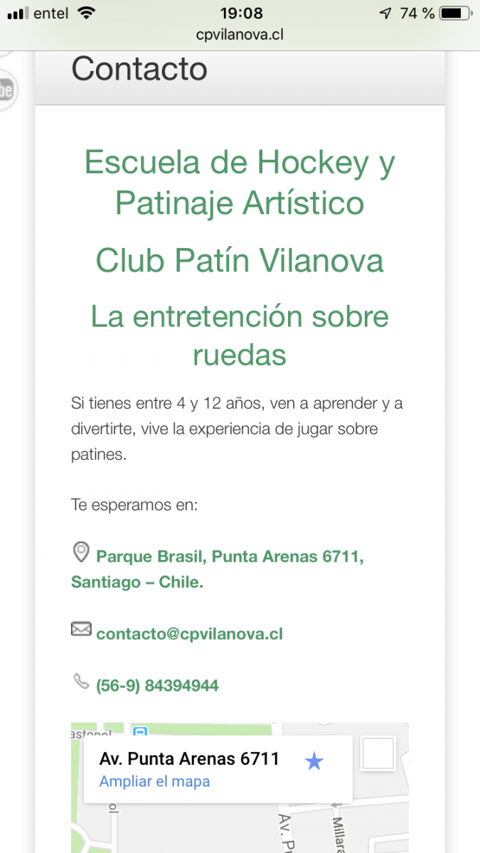 municipalidad de la granja - prohibición de utilizar canchas de patinaje