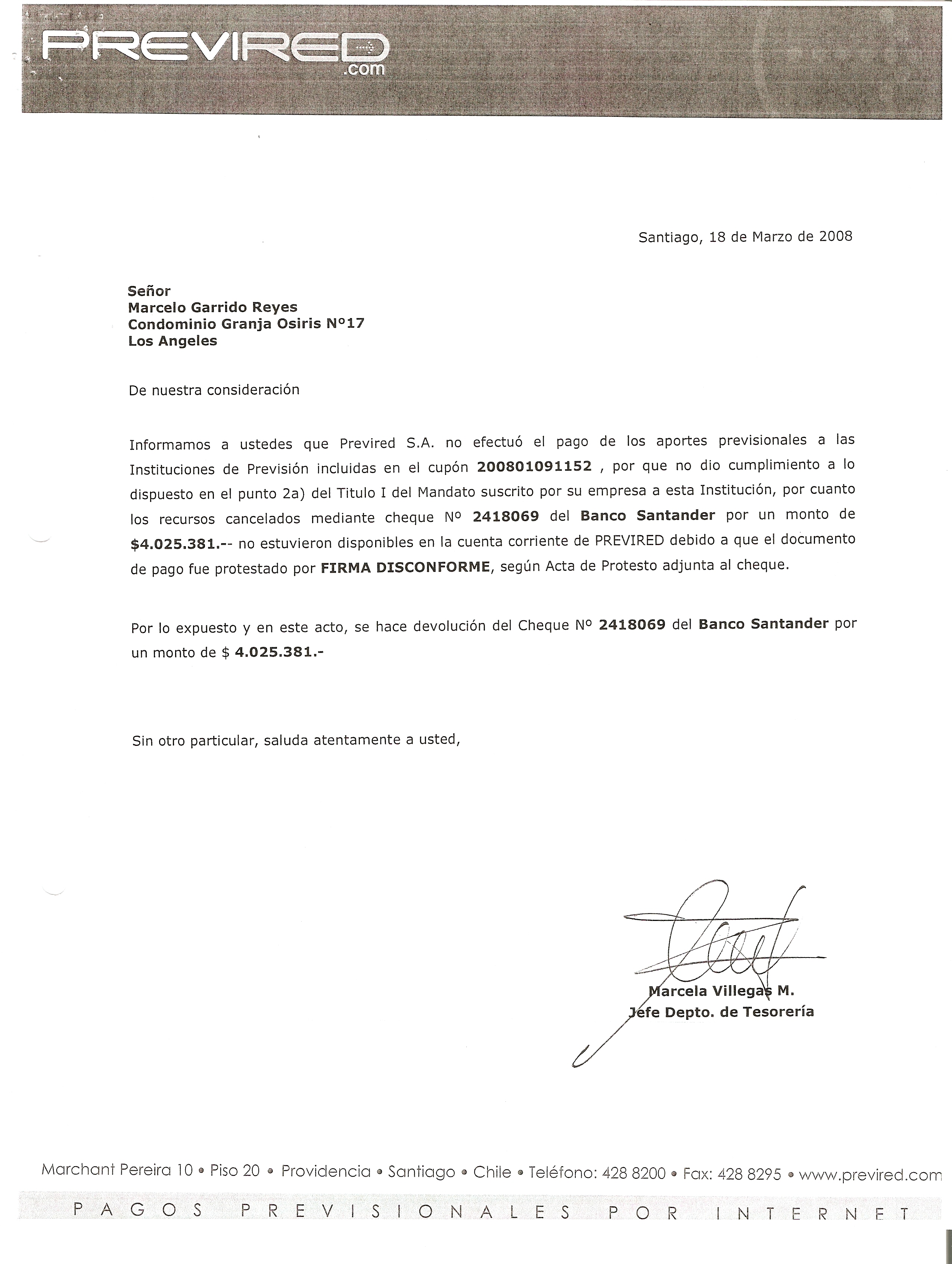 Banco Santander - Cierre De Cuenta Corriente  Reclamos.cl