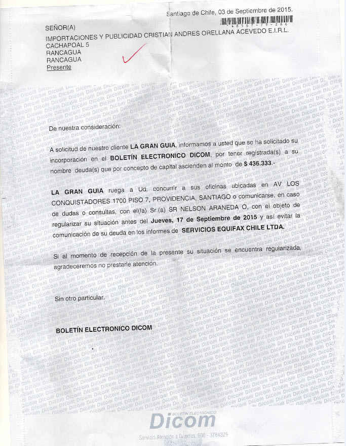 Portales De Negocios S.a. - Incumplimiento De Contraro Y 