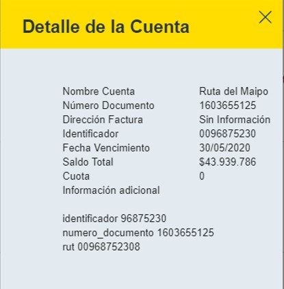 Servipag - Cobro fantasma $ 43.939.786 por uso Autopista Ruta del Maipo