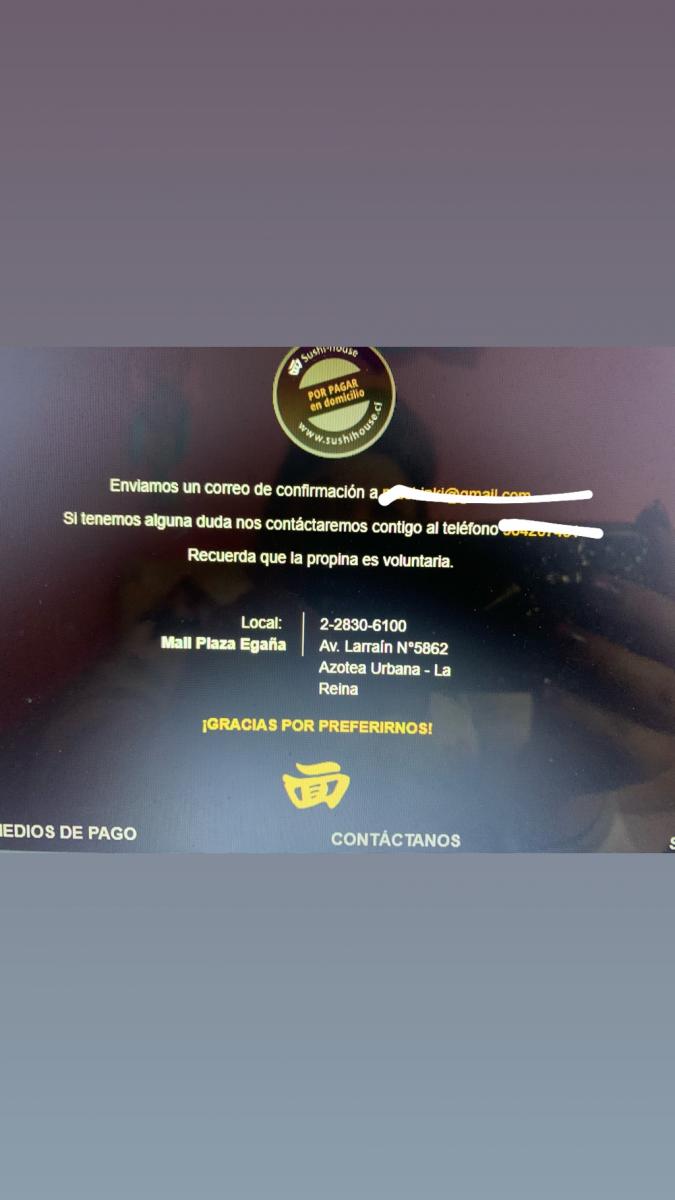 sushi house - mi pedido nunca llegó y nadie daba respuesta