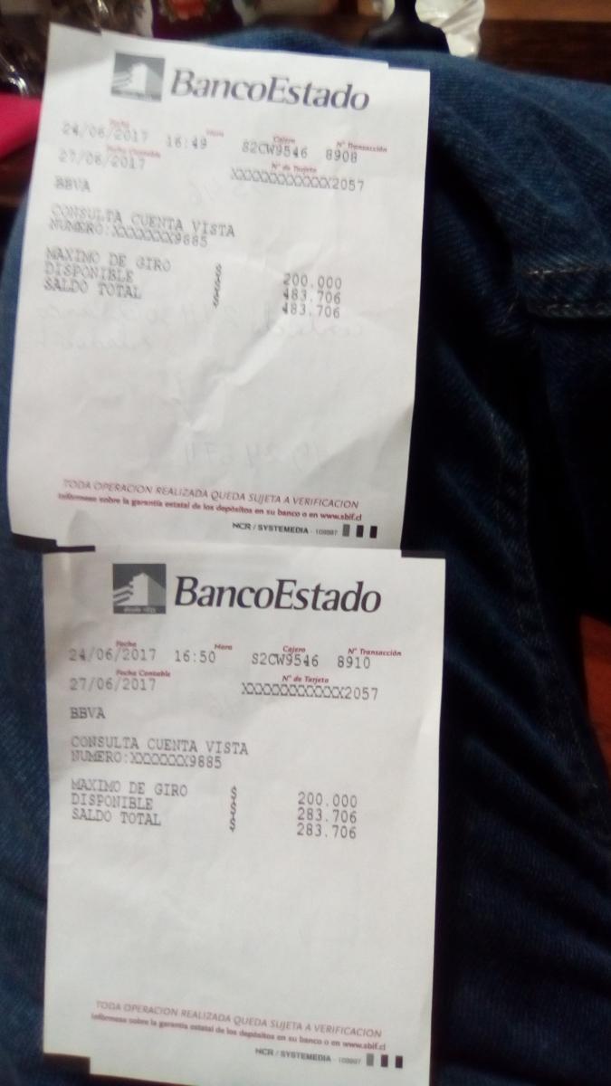 Banco Estado Giro En Cajero Automático Y No Entrega Dinero RECLAMOS.CL