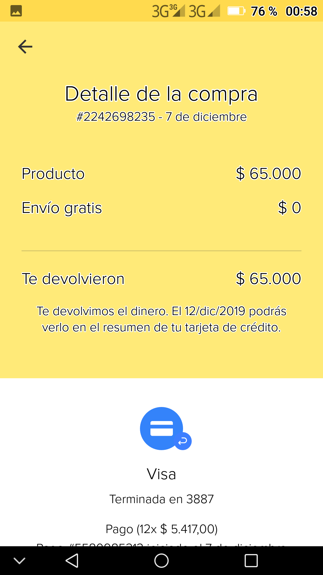 banco de chile - dinero no devuelto