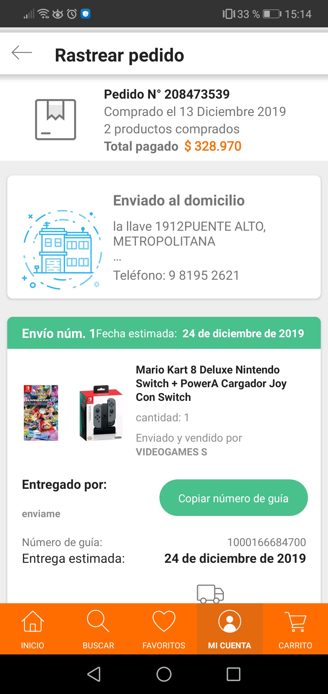 linio - no cumplen entrega en plazo acordado