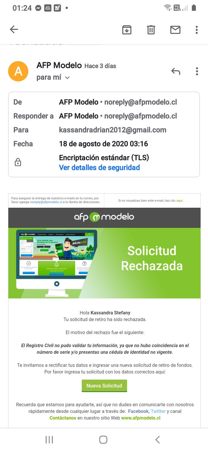 Afp Modelo Por Incumplimiento Del Pago Del 10 Reclamos Cl