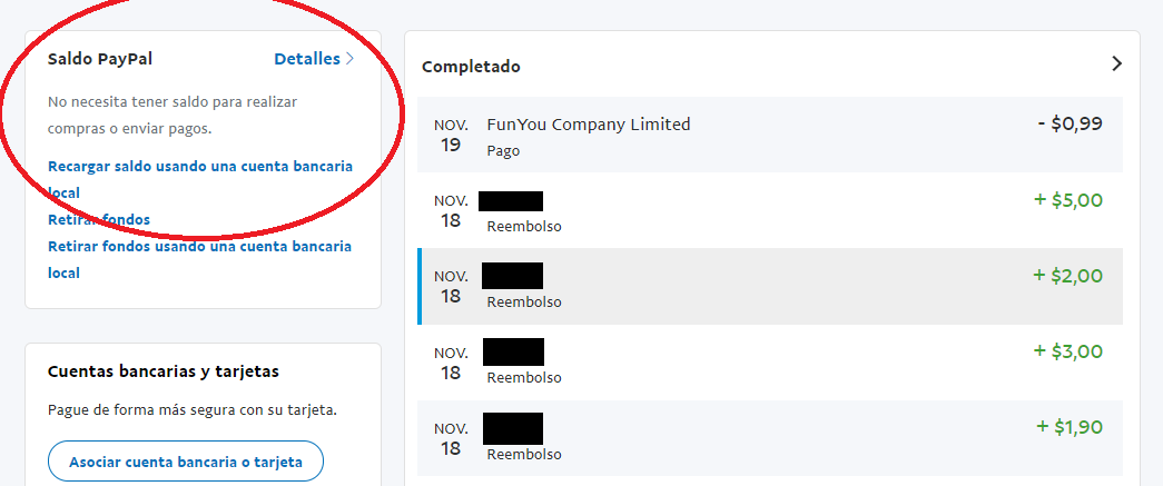 Reembolso Paypal No Aparece En Saldo paypal - sin saldo de cuenta | RECLAMOS.CL
