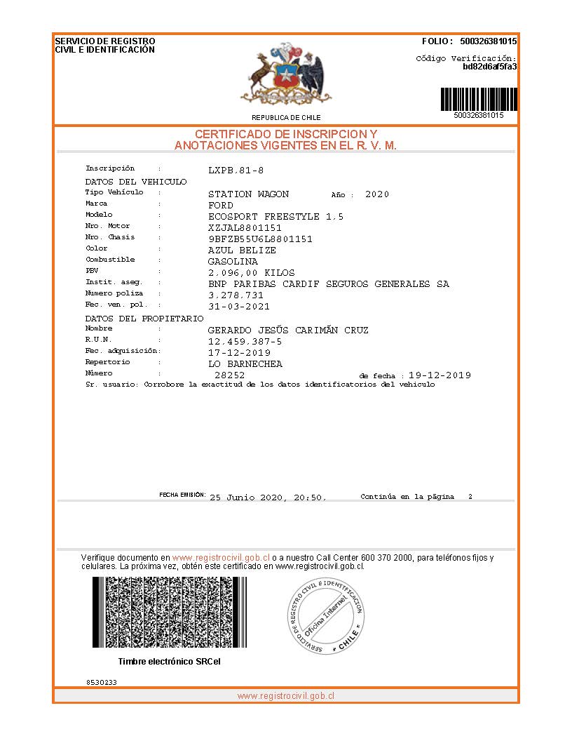 Forum Servicios Financieros - Inlcumplimiento ley Nº20. 855 93 días y sumando para alzamiento de prenda (la ley estipula maxi