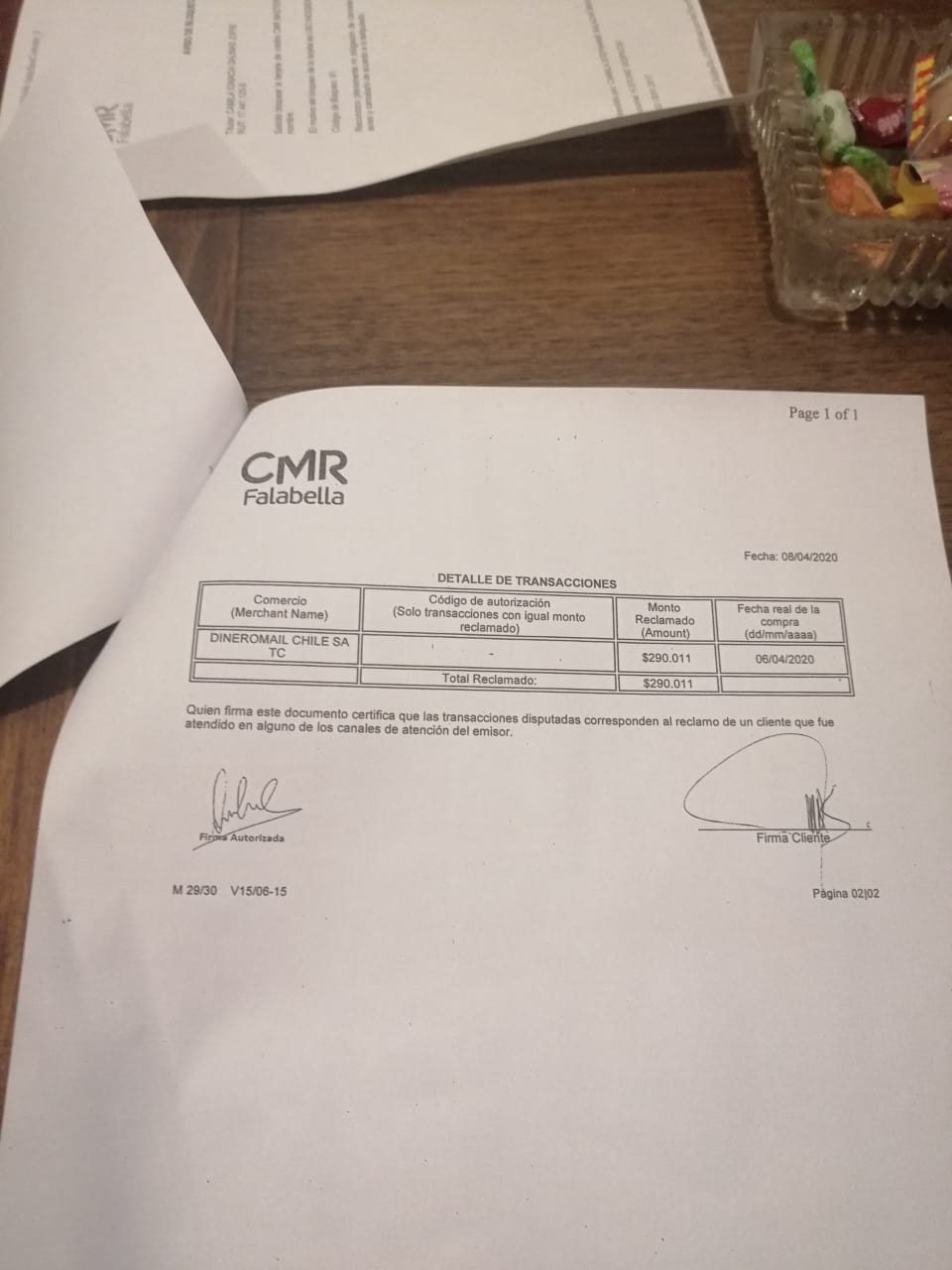 dineromail chile - estafa y clonacion de tarjeta