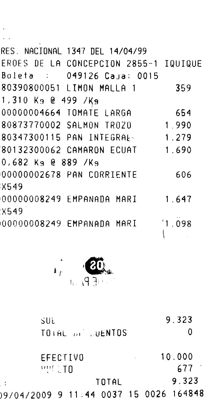 supermercado santa isavel de iquique - publicidad engañosa
