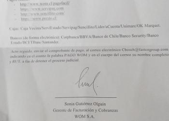 wom - cobro excesivo